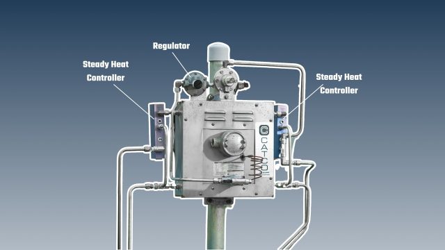 "Catco instrument gas heater accessories – fuel filter, steady heat controller, regulator"
